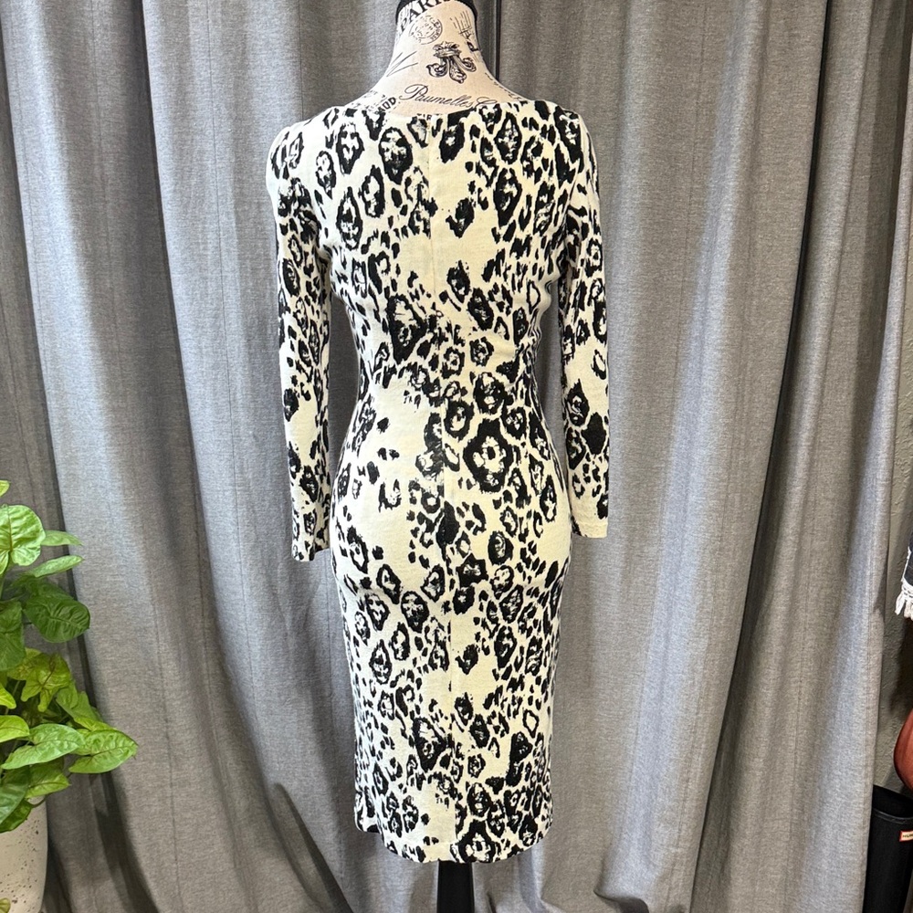 Leopard Print Long Sleeve Dress - Picture 4 of 11